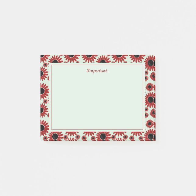 Soft Empress Florals Velvet Post-it Notes (Front)