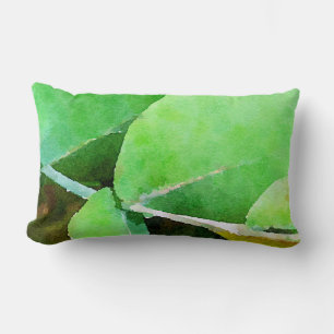 Soft Eucalypt Leaves Lumbar Pillow