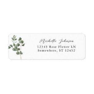 Soft Eucalyptus Return Address
