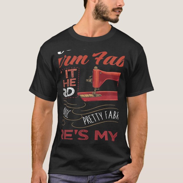 Soft Fabric By The Yard Sewing Machine Quilting Th T-Shirt (Front)