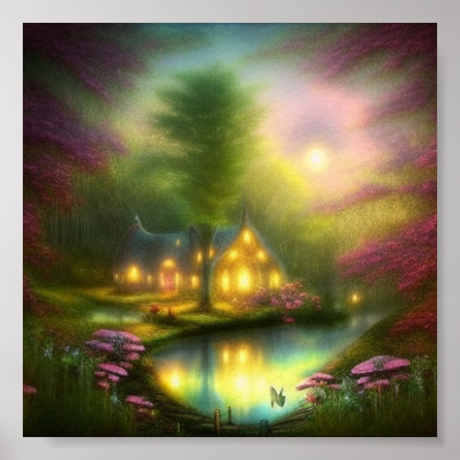 Soft fantasy cottage poster (Front)