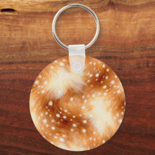Soft Fawn Fur Cozy Woodland Keychain