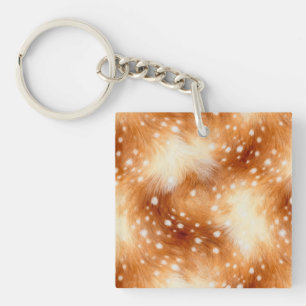 Soft Fawn Fur Cozy Woodland Keychain