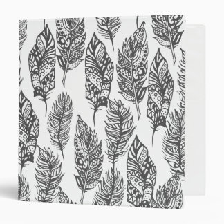 Soft Feathers Doodle Binder
