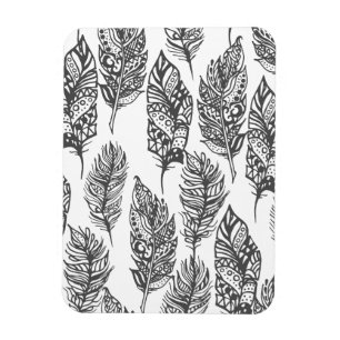 Soft Feathers Doodle Magnet