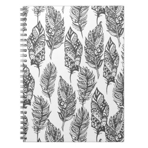 Soft Feathers Doodle Notebook