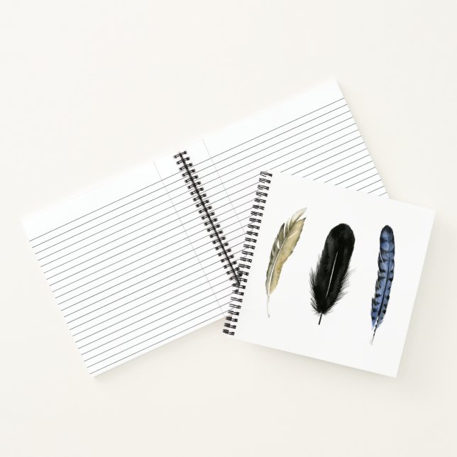 Soft Feathers I Notebook (Inside)