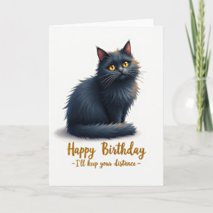 Soft Feline Birthday Card