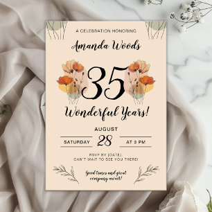 Soft Floral Anniversary Celebration Invitation