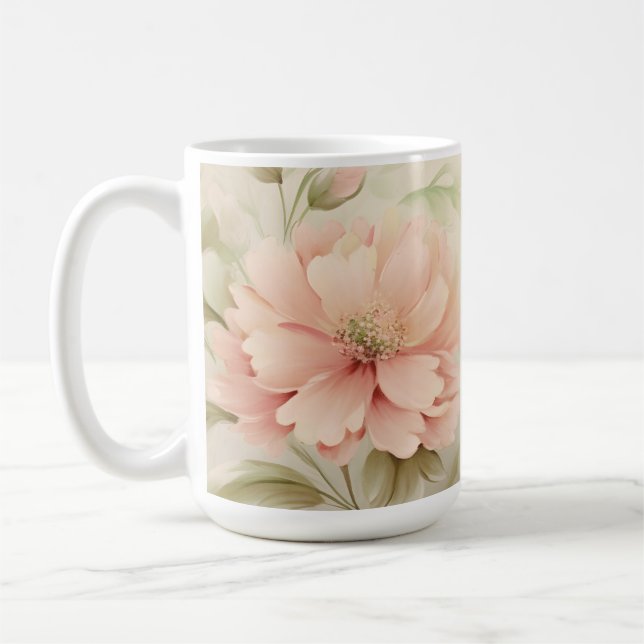 Soft Floral Coffee Mug (Left)