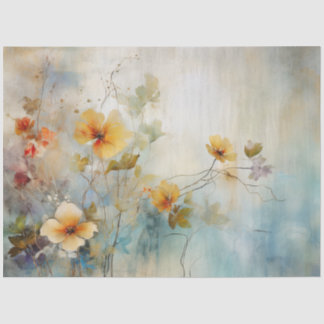 SOFT FLORAL DECOUPAGE TISSUE PAPER