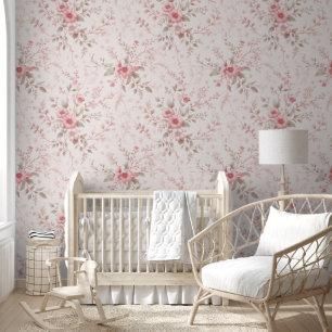 Soft Floral Delight Wallpaper
