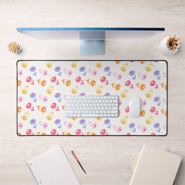 Soft Floral Design Desk Mat (Office 1)