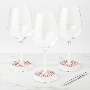 Soft Floral Dreams Wine Glass Tag