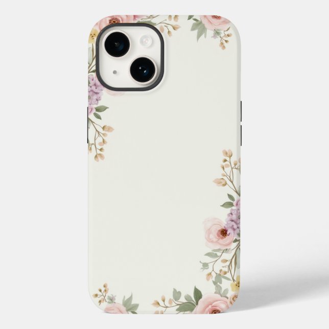 Soft Floral Elegance Case-Mate iPhone Case (Back)