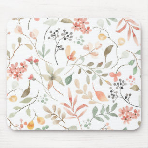 Soft Floral Mouse Pad