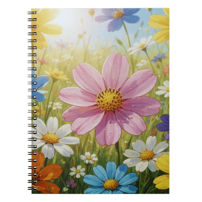 Soft Floral Pattern Collection Notebook (Front)