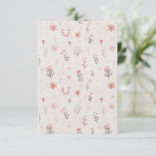 Soft Floral Pattern Invitation