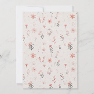 Soft Floral Pattern Postcard