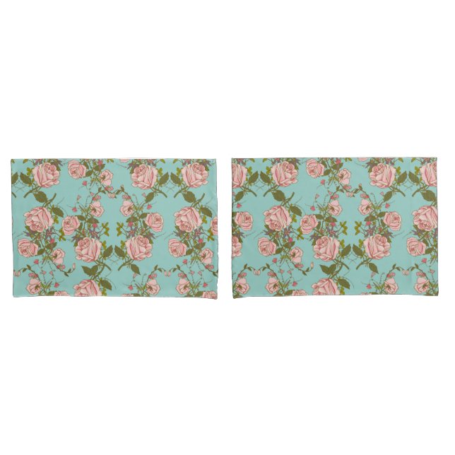 Soft Floral Pillowcase (Front-Set)