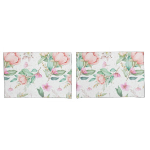 Soft Floral Pillowcase