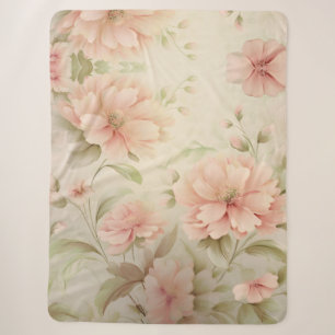 Soft Floral Sherpa Blanket