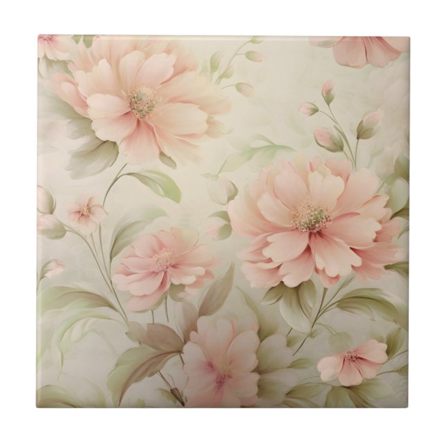 Soft Floral Tile (Front)