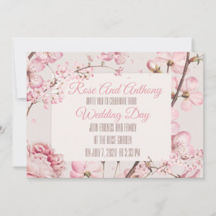 Soft Floral Wedding Invitation