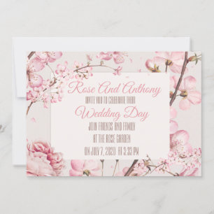 Soft Floral Wedding Invitation