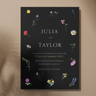 Soft Floral Wedding Invitation – Elegant Colorful 