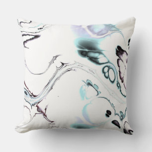soft fractal 2 throw pillow