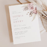 Soft Gentle Blush Floral Wedding Invitation<br><div class="desc">Soft Gentle Blush Floral Wedding Invitation

See matching collection in our Niche and Nest Store</div>