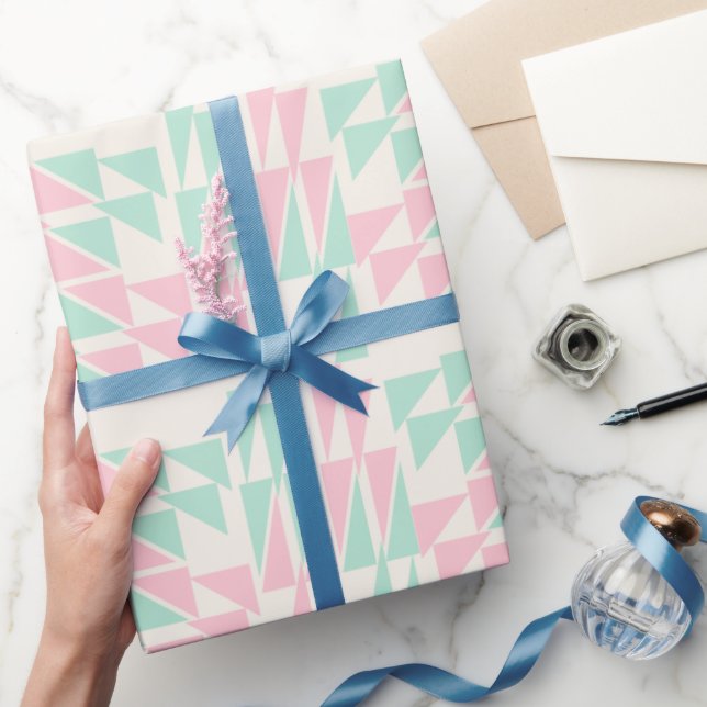Soft Geometric Pastel Wrapping Paper (Gifting)