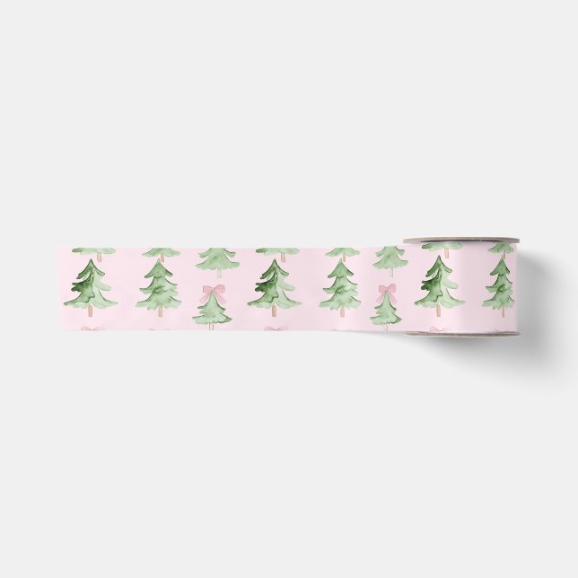 Soft Girly Christmas Satin Ribbon (Front)