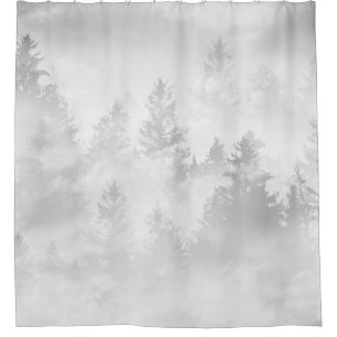 Soft Gray White Forest Dream #1 #decor #art 