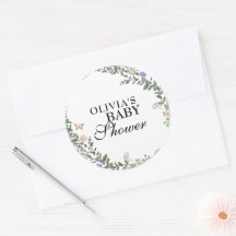 Soft Green Boho Gender Neutral Floral Baby Shower