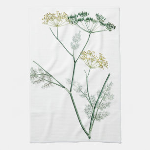 Soft Green Botanical IV Kitchen Towel