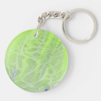Soft Green & Lavender Harmony Keychain
