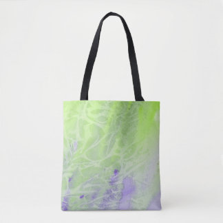 Soft Green & Lavender Harmony Tote Bag