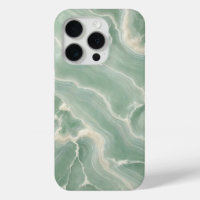 Soft Green Marble with White Veins