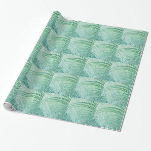 Soft Green Plant Palm Leaf Wrapping Paper