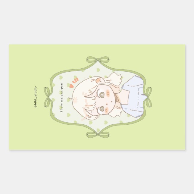 Soft Green  Sticker (Front)