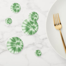 Soft Green Tie-Dye Table Confetti