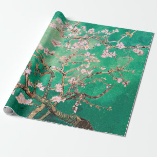 Soft Green Vincent Van Gogh Almond Blossoms Wrapping Paper