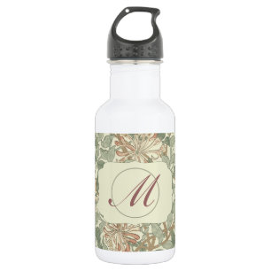 Soft Green Vintage William Morris Honeysuckle 532 Ml Water Bottle
