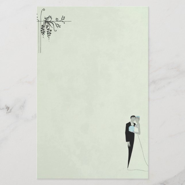Soft Green Wedding Stationery (Front)