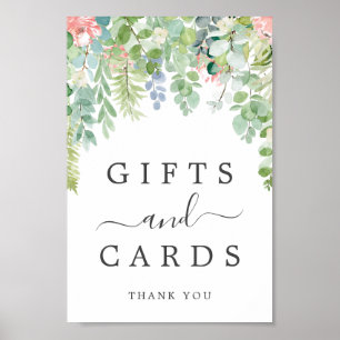 Soft Greenery Gifts and Cards Sign