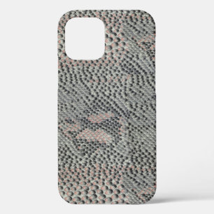 Soft Grey and Pink Snake Skin iPhone 12 Case