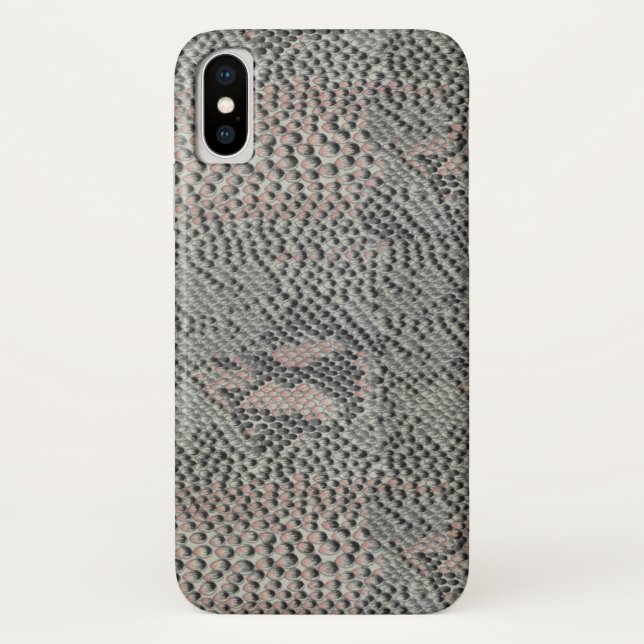 Soft Grey and Pink Snake Skin Case-Mate iPhone Case (Back)
