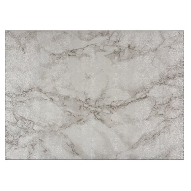 Soft Grey Marble Design Cutting Board (Front)